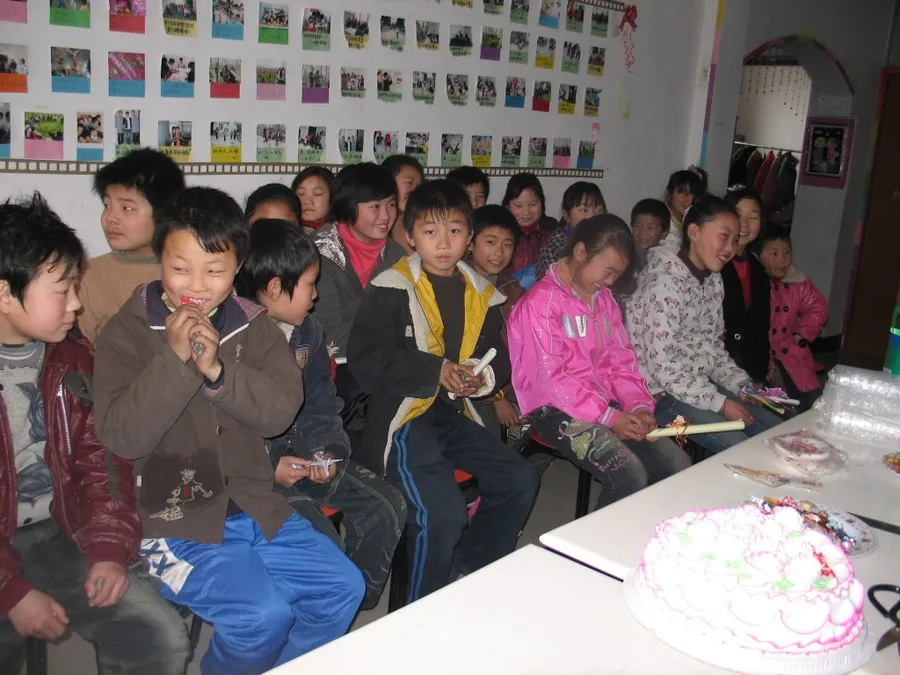 Outside the center, Henan children's center.