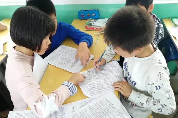 Reading together after school.