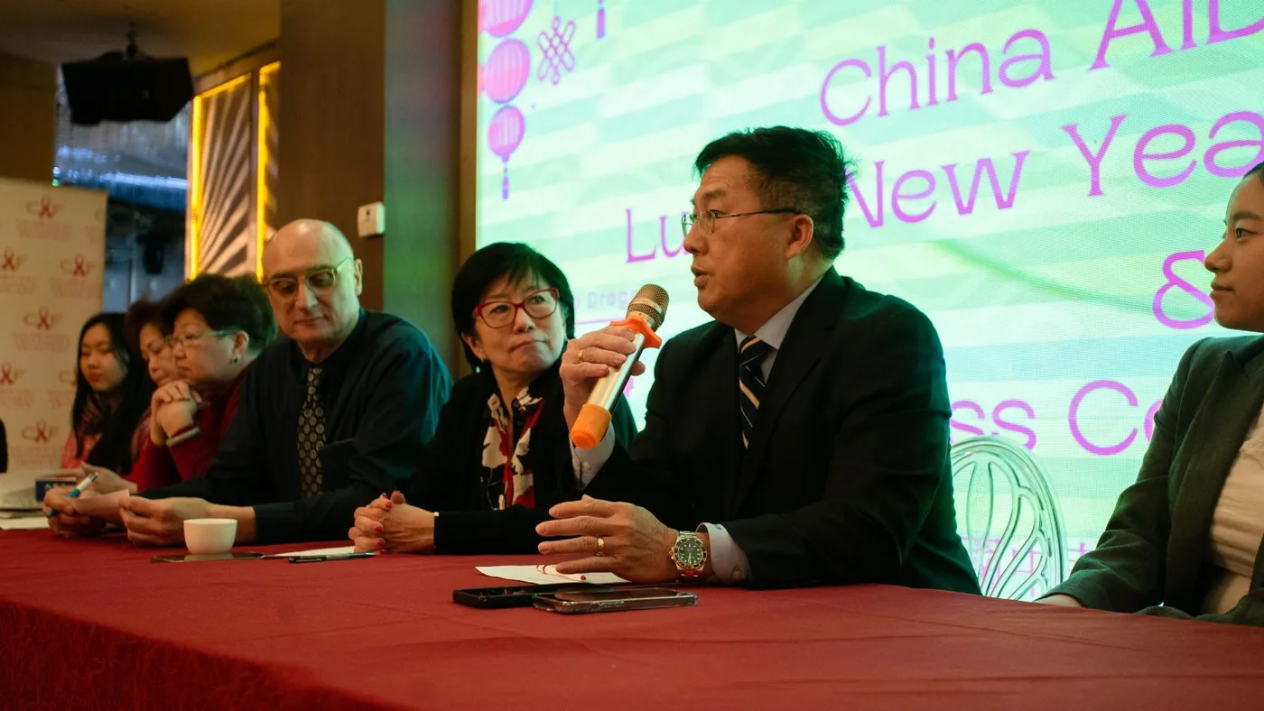 Chairman Dr. Vincent Wang introducing the celebration.