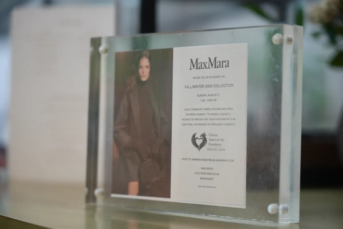 A moment from the Max Mara Shopping Event.