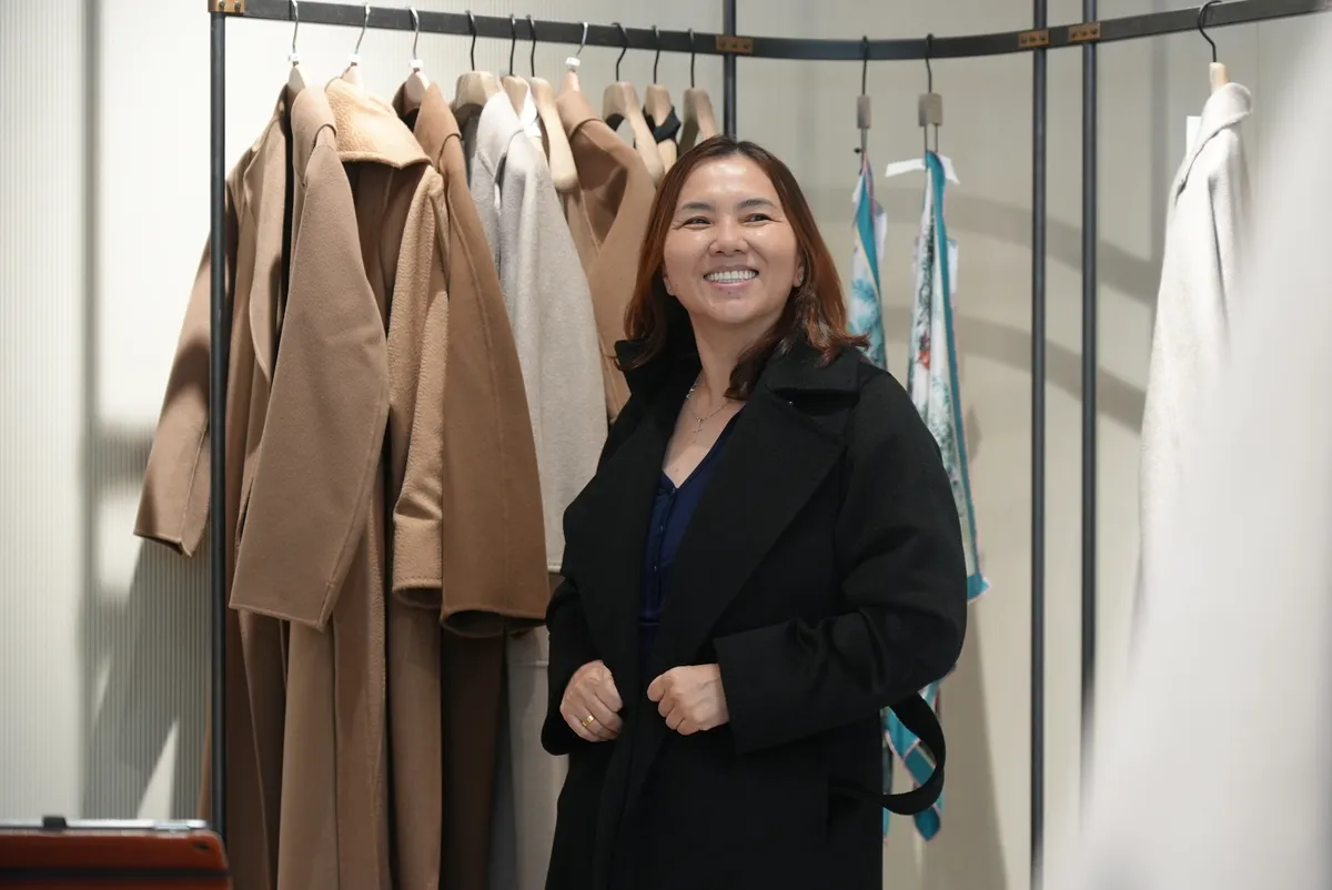 A moment from the Max Mara Shopping Event.