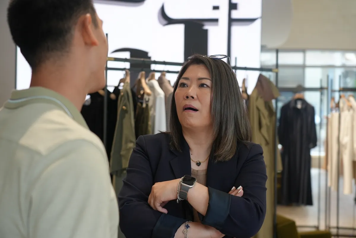 A moment from the Max Mara Shopping Event.