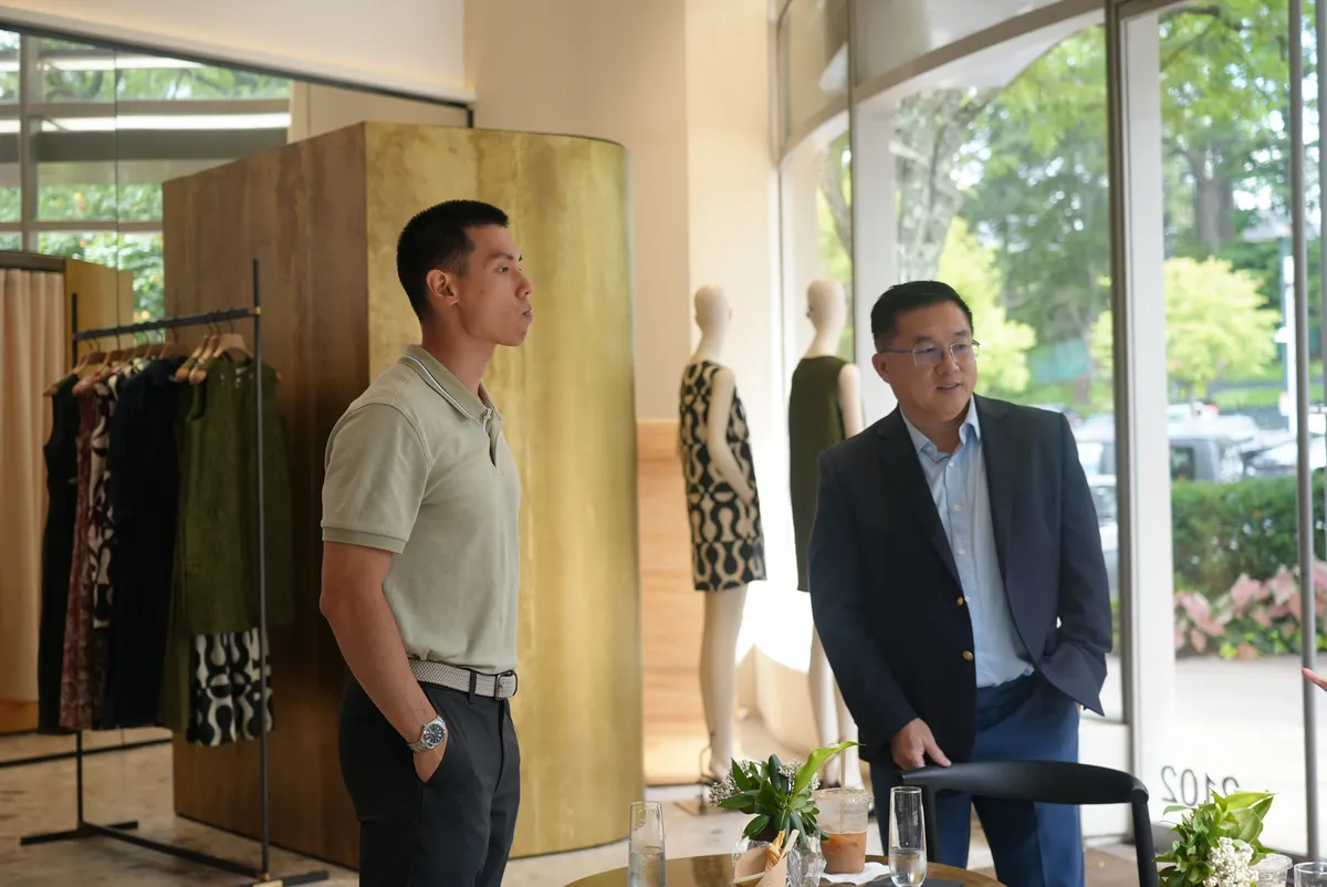 A moment from the Max Mara Shopping Event.