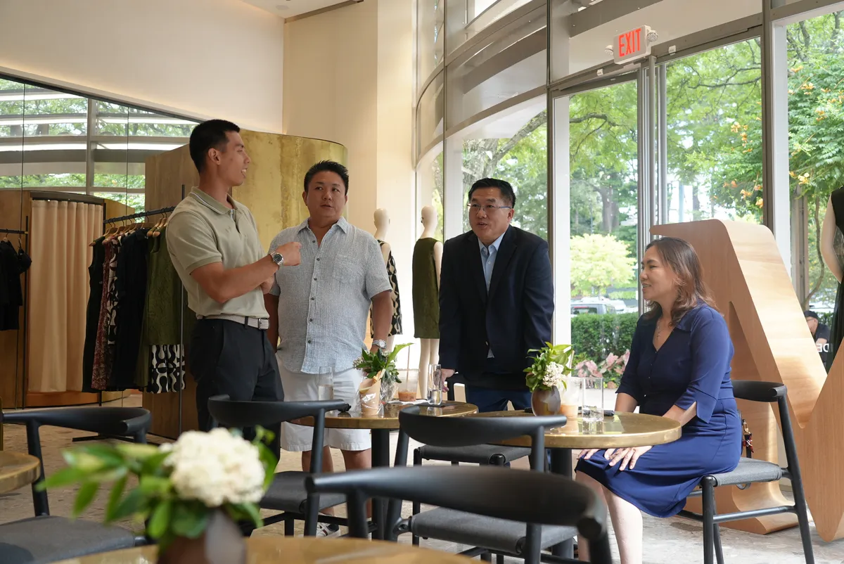 A moment from the Max Mara Shopping Event.
